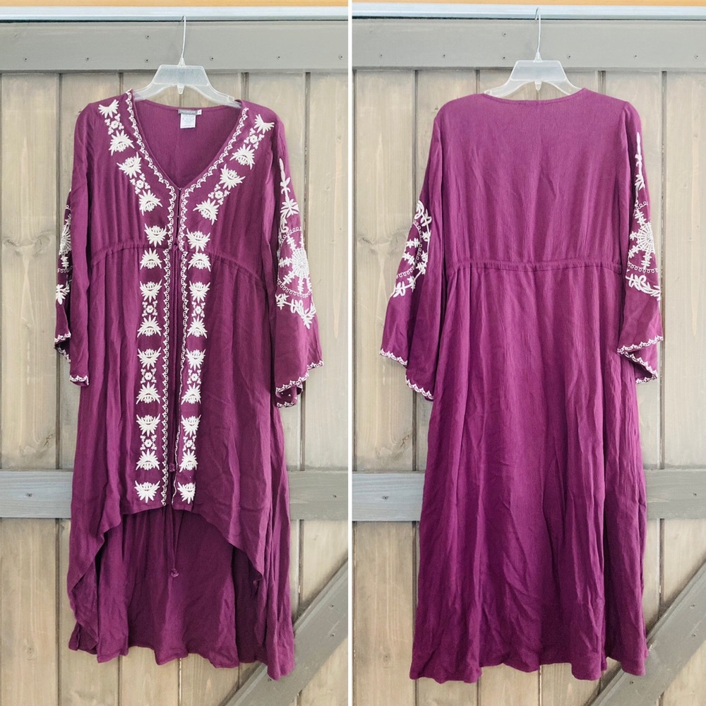 Earthbound Plum Ethereal High Low Dress